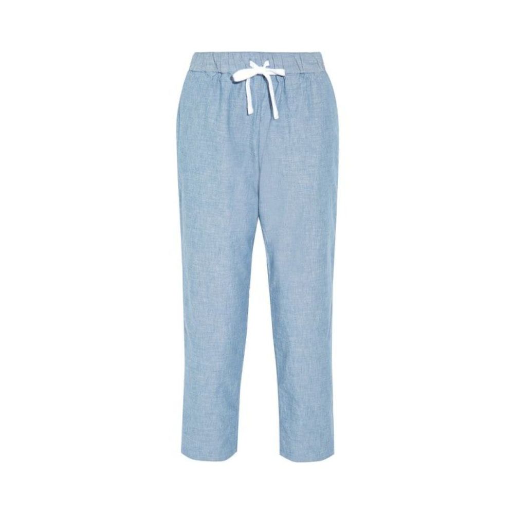 Sleepy Jones Hannah Cotton Chambray Pajama Pants Size Small